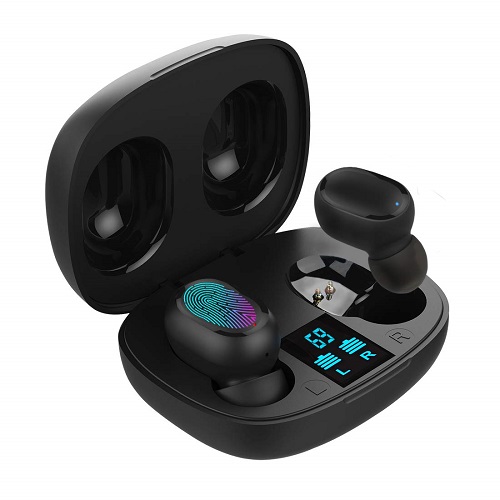 pTron Bassbuds Pro in-Ear True Wireless Bluetooth Headphones (TWS) with Mic - (Black)